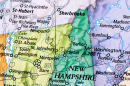 Map showing New Hampshires North Country region.